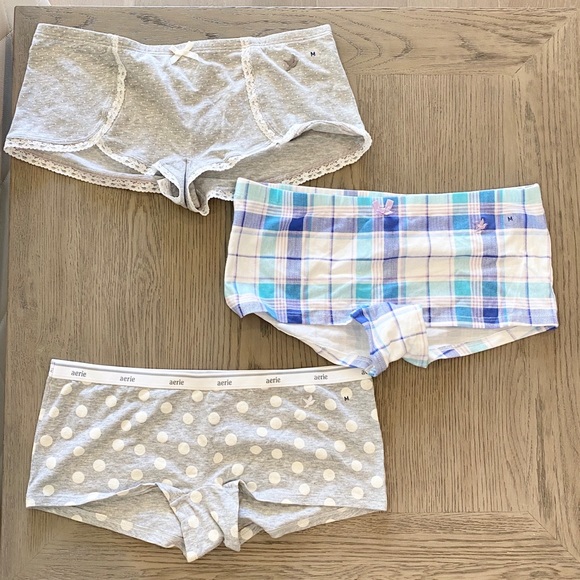 aerie Other - (3) NWT + (1) NWOT Aerie Boy-short Panties